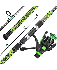 Aofar 11feet 3-Pieces Surf Fishing Rod Reel Combo Spinning With 5000 Size Reel