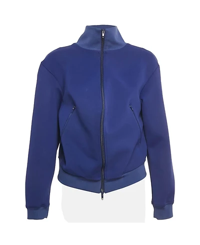 Pre-Owned Balenciaga Women's Jersey Asymmetric Bomber Jacket