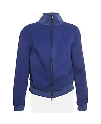 Pre-Owned Balenciaga Women's Jersey Asymmetric Bomber Jacket