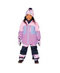 Deux par Toddler Girl 2T-5T Two Piece Play Snowsuit Colorblock with Pants