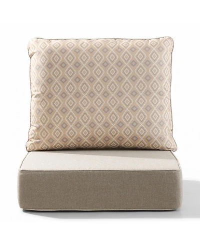 Pocassy 6inch Thick 24 x 24" Outdoor Chair Patio Cushions Deep Seat Waterproof
