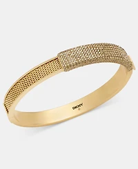Dkny Pave Mesh Chain Bangle Bracelet
