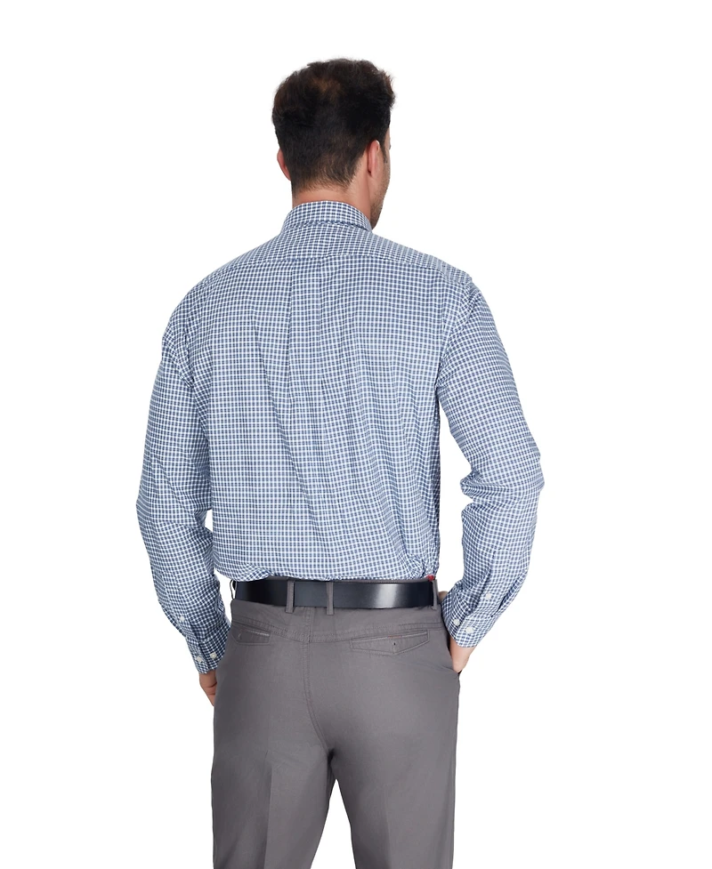 Club Room Men's Regular-Fit Stretch Plaid Dress Shirt