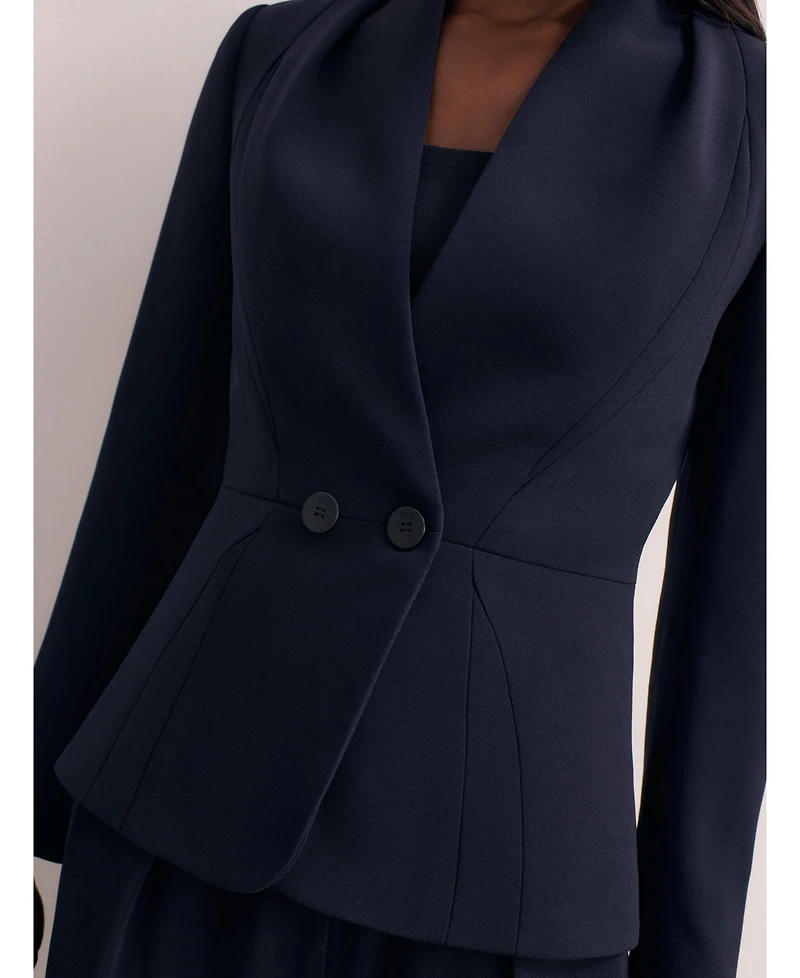 The Fold Women's Arno Clever Crepe Blazer