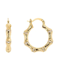 Macy's Gold-Plated Cubic Zirconia Hoop Earrings