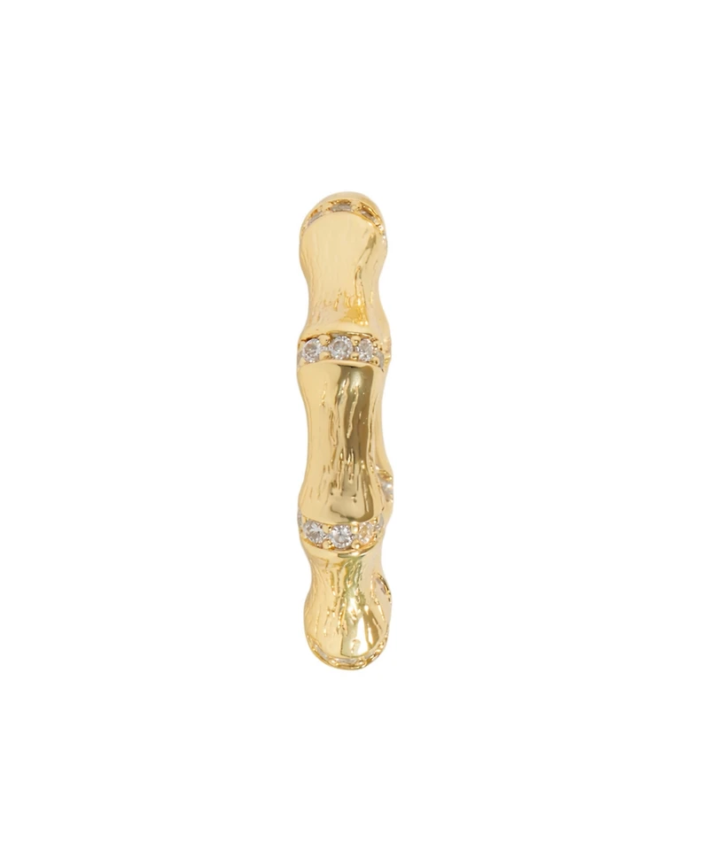 Macy's Gold-Plated Cubic Zirconia Textured Ring