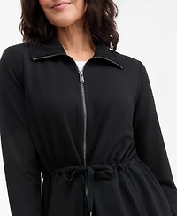 Style & Co Women's LuxLounge French Terry Zip Up Jacket, Macy's Exclusive
