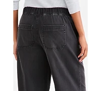 Style & Co Women's High-Rise Wide-Leg Pull-On Denim Jeans, Macy's Exclusive