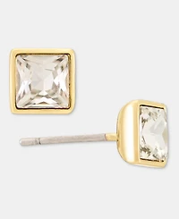 Karl Lagerfeld Paris Square Crystal Stud Earrings