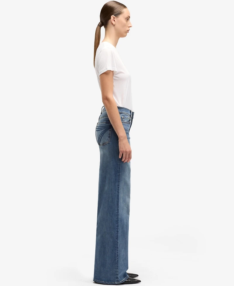 7 For All Mankind Women's Ultra High-Rise Wide-Leg Jeans