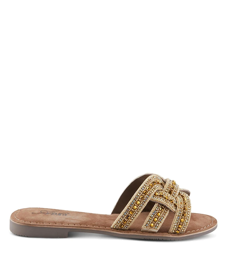 Azura Women's Poshco Flats with Smooth Suede Upper