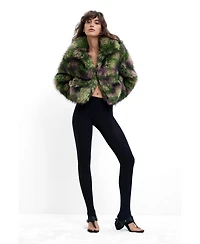 Desigual Women's Synthetic Fur Coat Lacroix