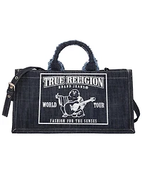 True Religion Multi-Strap Denim Shoulder Bag