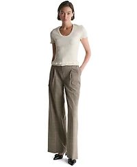 Bcbg Women's Scoop Neck Short-Sleeve Top