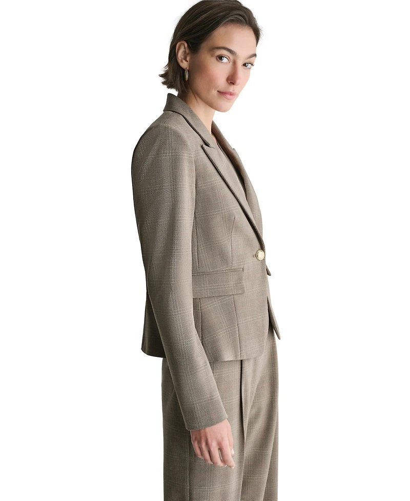 Bcbg Women's Peak-Lapel One-Button Blazer Jacket