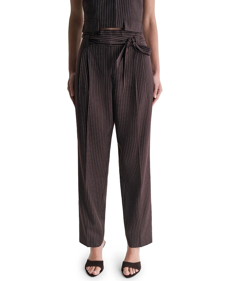 Bcbg Women's High-Rise Wide-Leg Full-Length Pants