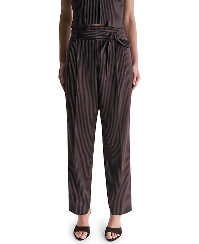 Bcbg Women's High-Rise Wide-Leg Full-Length Pants