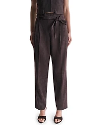 Bcbg Women's High-Rise Wide-Leg Full-Length Pants