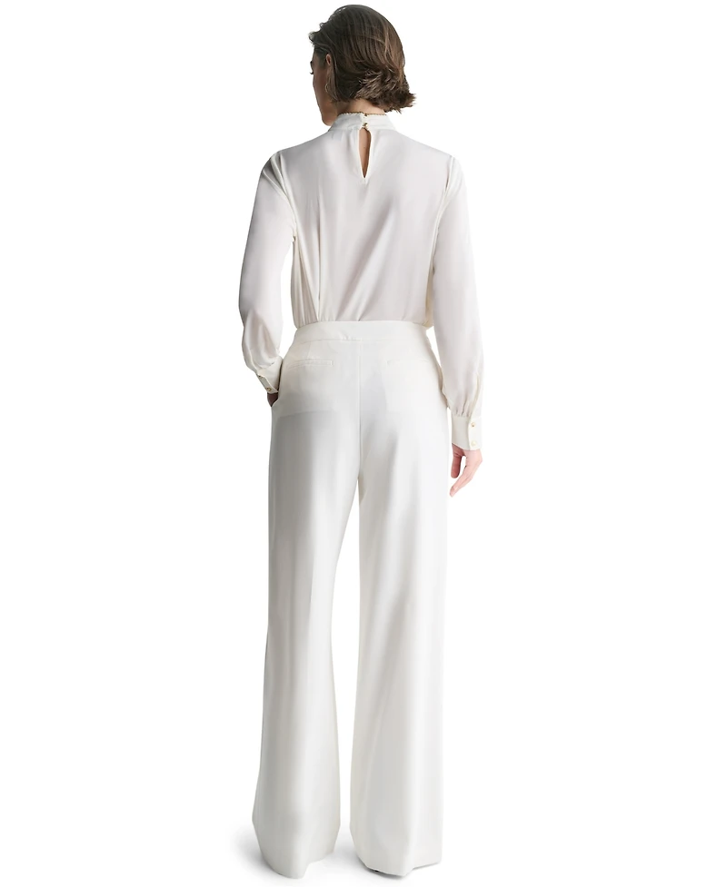 Bcbg Women's High-Rise Wide-Leg Full-Length Pants