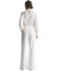 Bcbg Women's High-Rise Wide-Leg Full-Length Pants