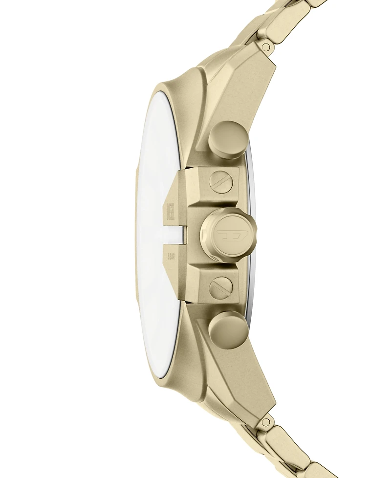 Diesel Men's Mega Chief Slim Quartz Chronograph Gold Stainless Steel Watch 48mm