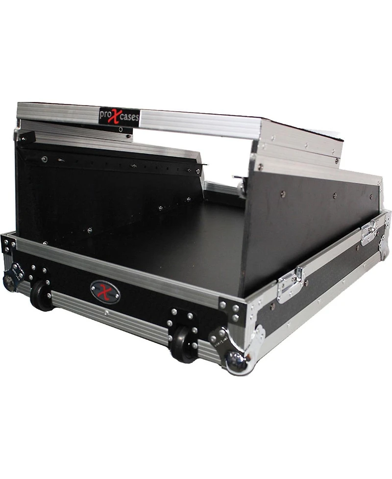 ProX Xs-19MIX14ULTHW Ata-300 Style Rackmount Case with Sliding Laptop Shelf for 14U 19" Top Mount 16-Channel Mixer