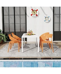 Streamdale Furniture Summer Tropical Chair and 55 inch Modern Table Set
