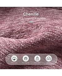 Streamdale Furniture Modern Chenille Accent Lounge Chair with Throw Pillow