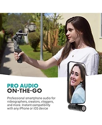 Movo Photo DoubleMic-di Cardioid Dual Condenser Microphone for Apple iPhone/iPad
