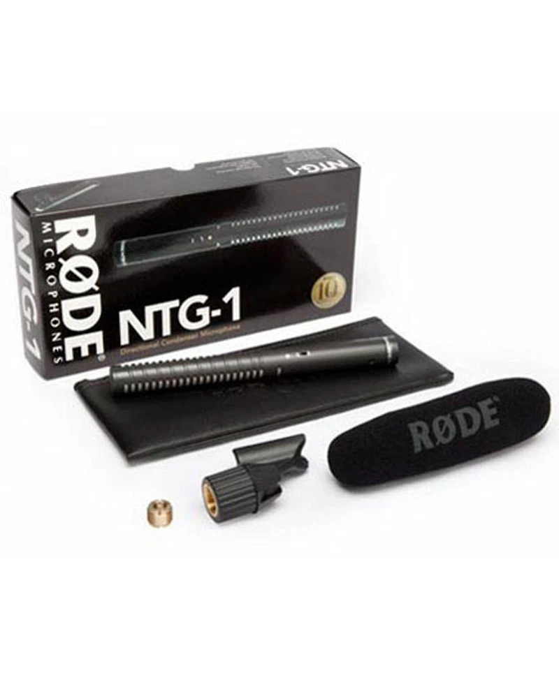 Rode Ntg-1 Supercardioid Directional Condenser Shotgun Microphone with Rycote Long Hair Wind Diffusion