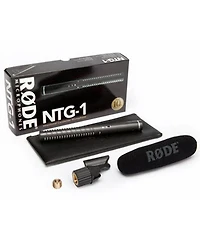 Rode Ntg-1 Supercardioid Directional Condenser Shotgun Microphone with Rycote Long Hair Wind Diffusion