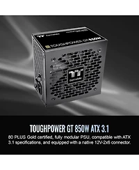 Thermaltake Toughpower Gt 850W 80 Plus Gold Certified Power Supply Unit for Atx 3.1