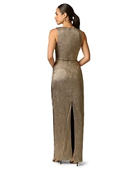 Adrianna Women's V-Neck Metallic Knit Dress