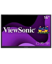 ViewSonic VG1656N 16" Ips Wuxga 60Hz Wireless Portable Usb-c Computer Monitor