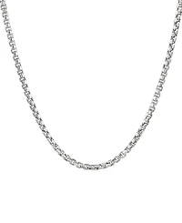 Macy's Diamond-Cut Box Chain 20" Necklace in 14k White Gold