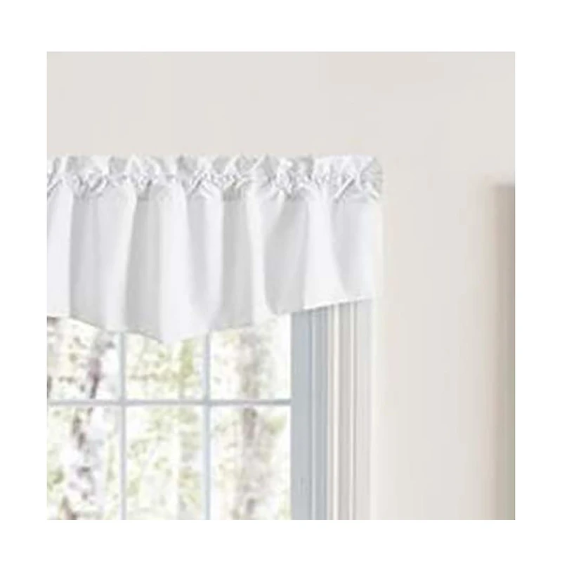 Ellis Classic Tailored Design in a Perma Press Fabric 3" Rod Pocket Lined Tapered Valance 42"x18"
