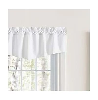 Ellis Classic Tailored Design in a Perma Press Fabric 3" Rod Pocket Lined Tapered Valance 42"x18"