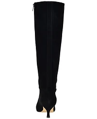 Calvin Klein Women's Serray Tall Suede Pointed Toe Boots