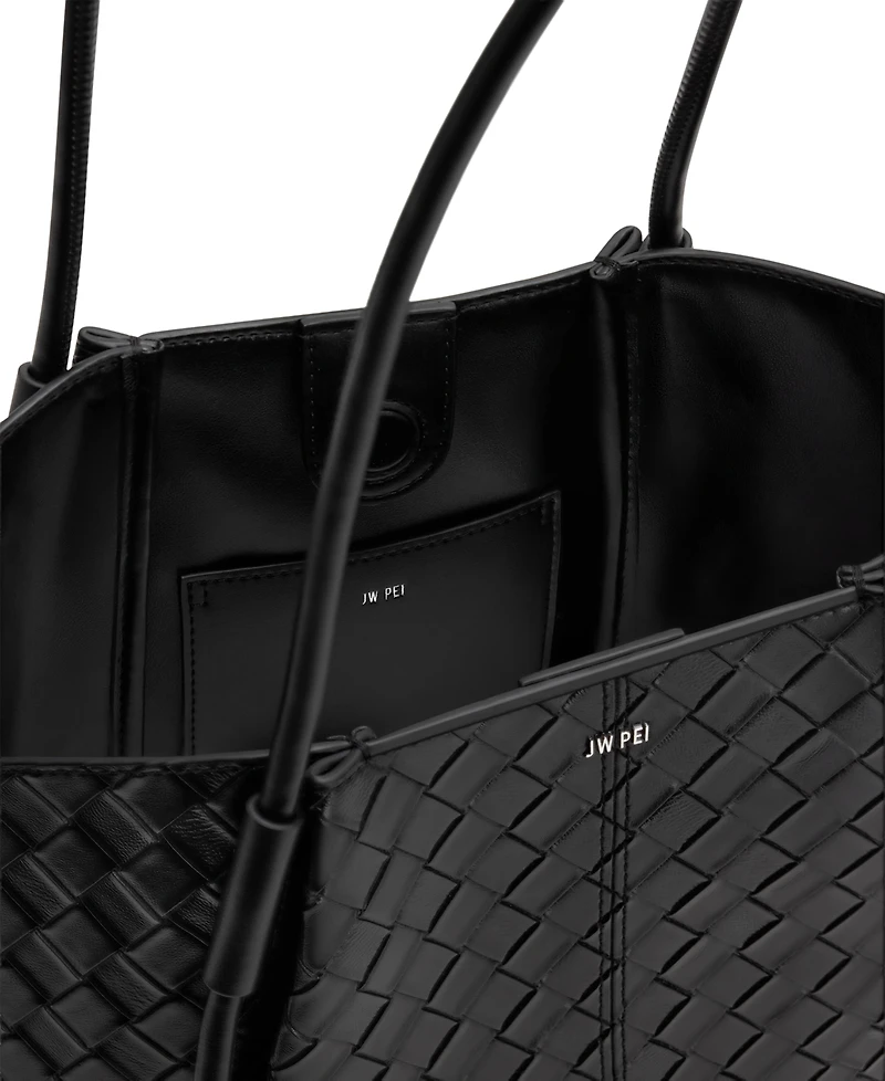 Jw Pei Nala Wide Weave Texture Large Tote Handbag