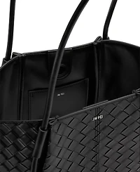 Jw Pei Nala Wide Weave Texture Large Tote Handbag