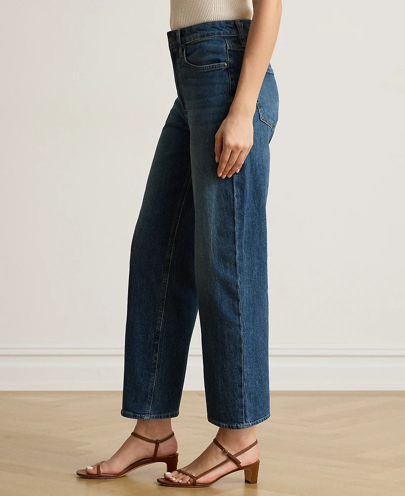 Lauren Ralph Petite High-Rise Straight Jeans