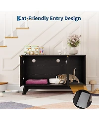homfan Cat Litter Box Enclosure End Table