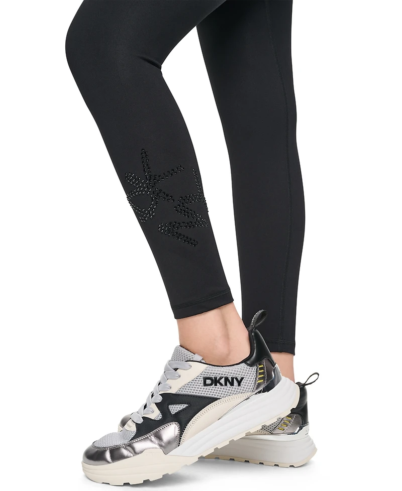 Dkny Sport Women's Graffiti Logo High-Waist 7/8 Leggings