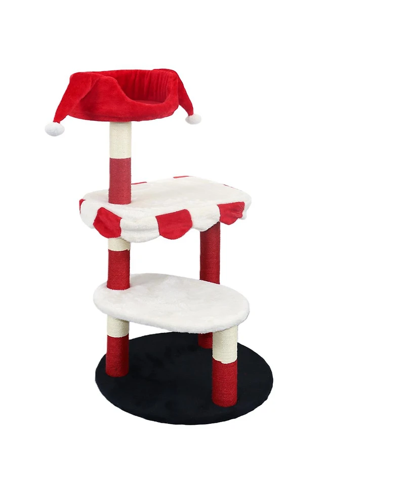 Streamdale Furniture Multi-Level Cat Tree with Cozy Perch and Scratching Posts