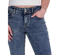 Em & Cass Juniors' Mid-Rise Flare Jeans