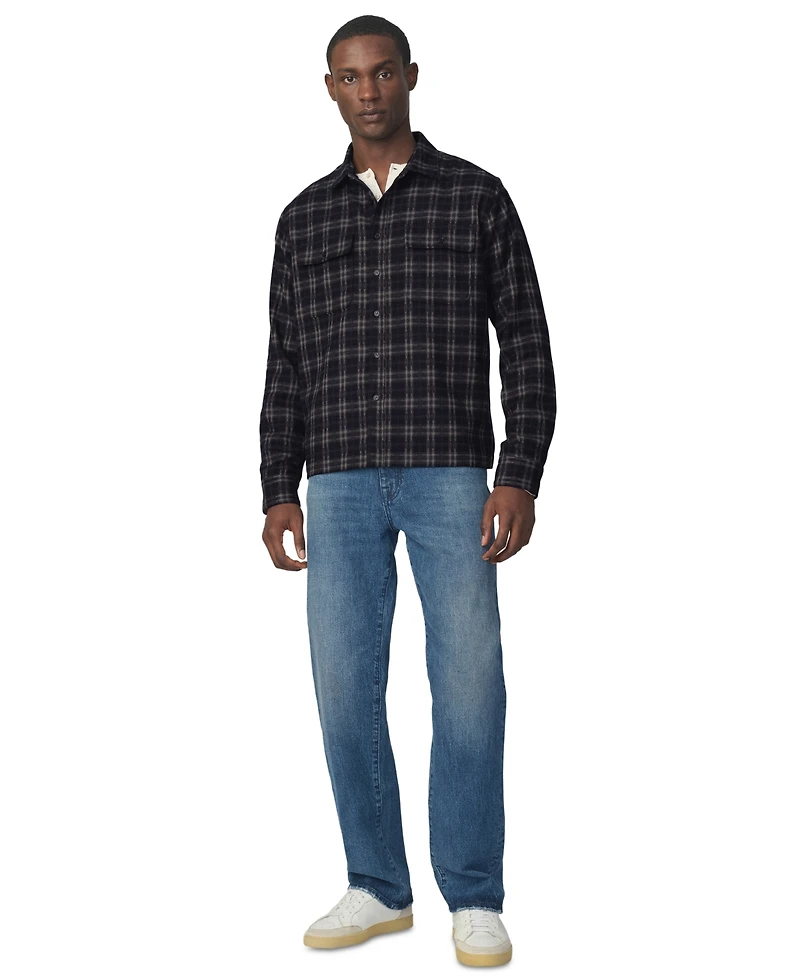 Joe's Jeans Men's Plaid Double Flap Pocket Shirt