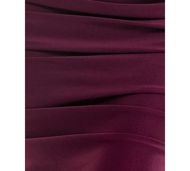 Seni & Cade Juniors' Ruched Satin Sleeveless Dress