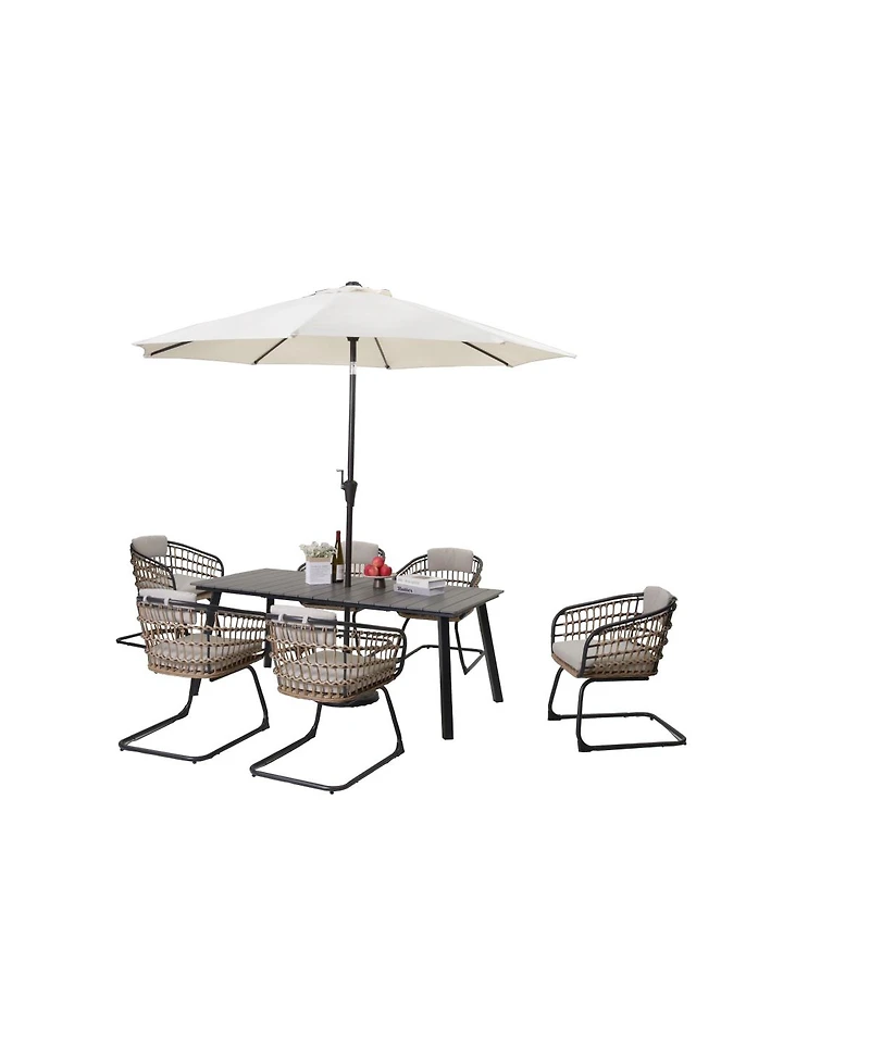 Streamdale Furniture Wicker Dining Chair - Set of 2
