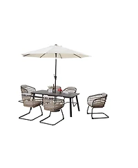 Streamdale Furniture Wicker Dining Chair - Set of 2