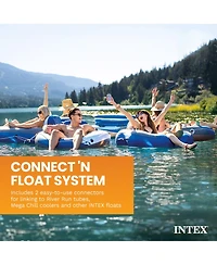 Intex River Run 1 Person Inflatable Tube Raft Float for Lake, Pool, and River